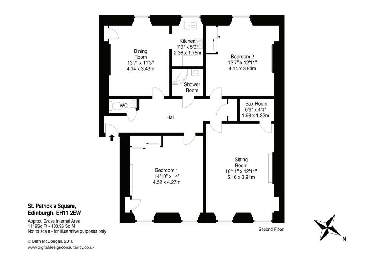 The St Patrick Square Residence Эдинбург Экстерьер фото